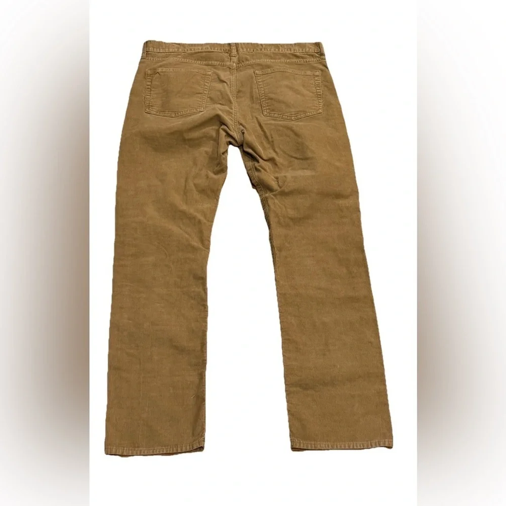 J.Crew 770 Straight Leg Corduroy Pants Tan Cotton Men 35x32